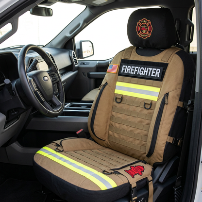 Firefighter tactical car seat cover - detail